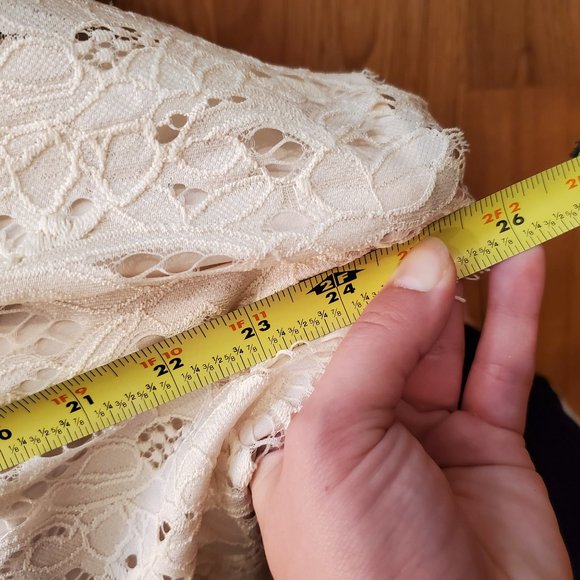 Off White Cream Lace Tank Top Style Blouse - Picture 11 of 11